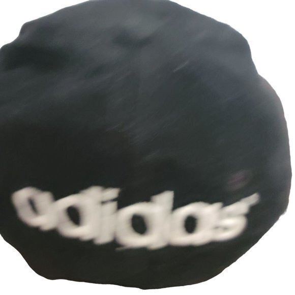 VTG Adidas Trefoil Snapback Hat Adjustable Black Blockhead Logo - Picture 5 of 7